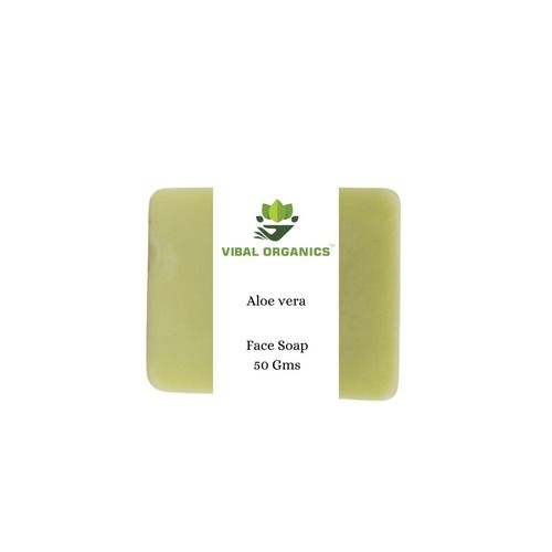 Green Skin Friendly Vibal Organic Natural Face Soap Aloe Vera, 50Gm Pack