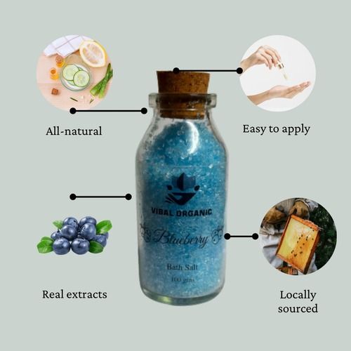 Blue Vibal Natural Organic Aqua Body Salt, 100Gm Pack