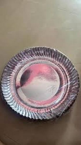 100% Compostable And Disposable Eco Friendly Silver Paper Plates