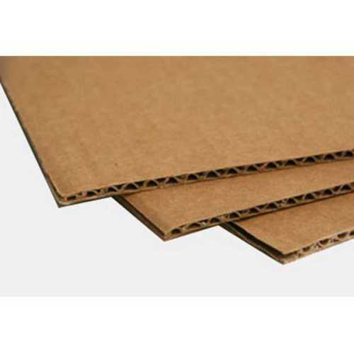 Brown Color Corrugated Paper Board In Plain Pattern For Gift Wrapping, Package