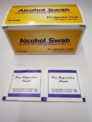 Disposable Non Woven White Alcohol Swab For Surgical Use Grade: Medical