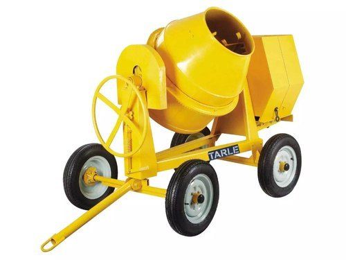 Easy To Move Color Coated Four Wheel Type Semi Automatic Half Bag Concrete Mixer