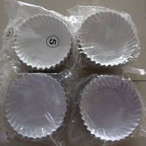 Eco Friendly Disposable 5 Inch White Color Paper Plates For Food Serving