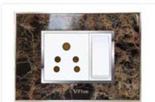 High Quality Wooden White Color Electrical Single Switch Board, Size - 3 To 5 Inch Contact Resistance: Less (937) Ohm   (Î©)