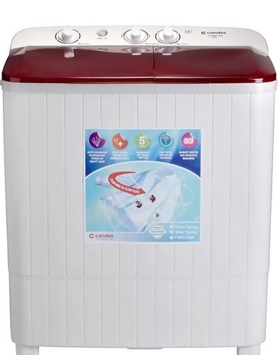 Automatic Higher Twist Speeds Helps In Faster Drying Maroon And White Domestic Washing Machine