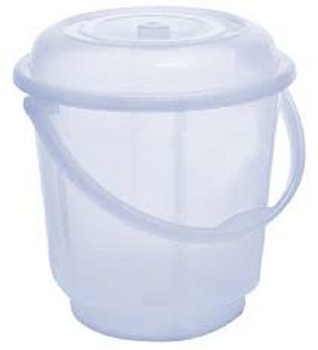 Leak Resistance And Unbreakable Plastic Bucket With Lid For Home And Hotels