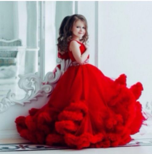 Baby long best sale gown design