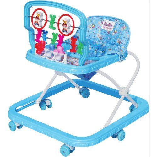 Portable, Lightweight And Easy To Operate Blue Color Nanne Munne Baby Walker