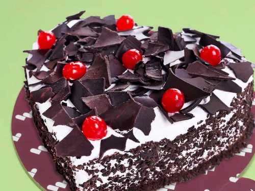 1 Kg Fresh And Best Chocolate Flavor Cake With Red Cherry Design Fat Contains (%): 18 Grams (G)