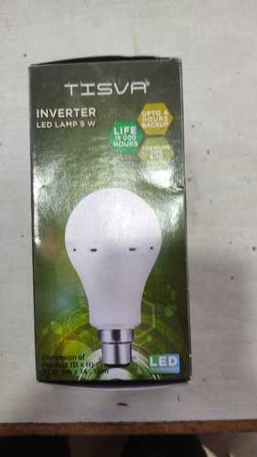 9Watt, 120Volt, 50Hz, Round Shape Cool Day Light Tisva Rechargeable Led Bulb  Body Material: Aluminum