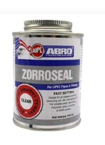 Abro Zorroseal Solvent Cement Strong And Safe The Perfect White Special Performance Construction