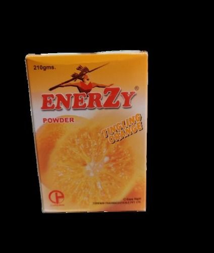 Delicious and Refreshing Tingling Orange 210g Enerzy Drink Powder 210Gms