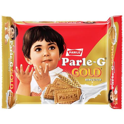 Natural Fine Crispy Taste Parle G Gold Gluco Biscuits for Healthy Snacks, 200 G