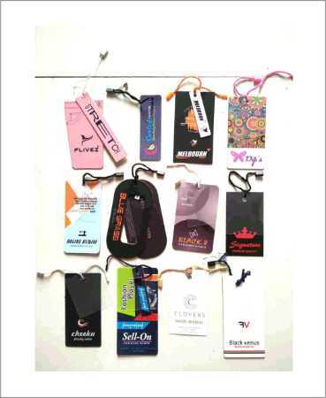 Paper Tag for Garment in Customized Shape and Prints