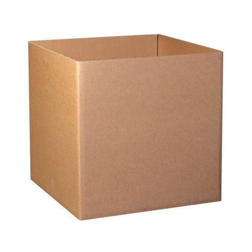 Plain 1.8mm Brown Square Matt Finish 5 Ply Corrugated Box For Gifting And Packaging