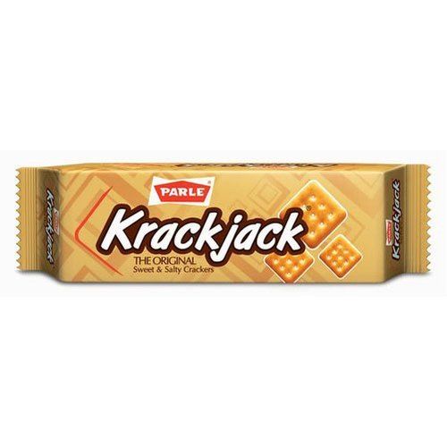 Rich Natural Salty Taste Square Parle Krackjack Biscuits For Snacks Fat Content (%): 0.5 Percentage ( % )