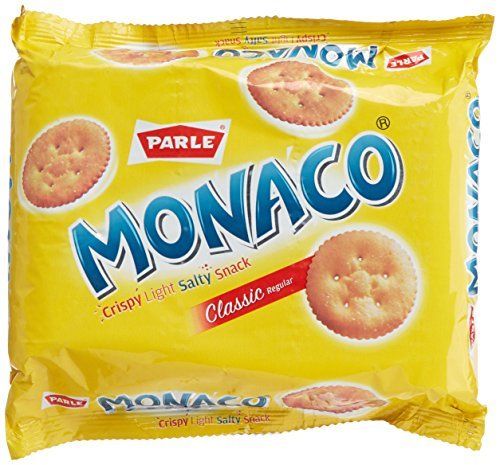 Round Crispy Natural Taste Parle Monaco Regular Classic For Daily Snacks
