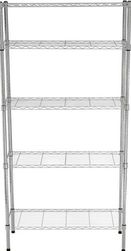 Strong 5-Shelf Adjustable Heavy Duty Storage Shelving Unit On Casters Usage: Supermarket