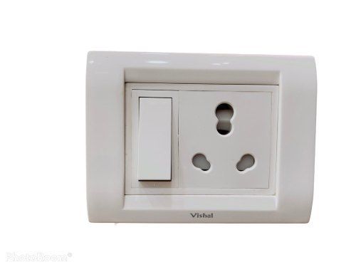 200 Volt White Color 6a Aab Modular Electrical Switches