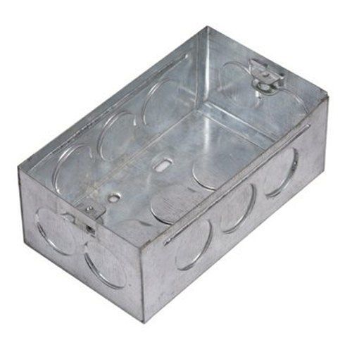 Silver Anti Corrosive 5Mm Rectangular Polished 6 Module Gi Modular Electrical Box