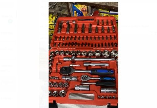 Digital Craft 94 Pc Socket Wrench Set, Repairing Ratchet Wrench Screwdriver Combo Hand Tool Kit 1/2" 1/4" Handle Material: Plastic