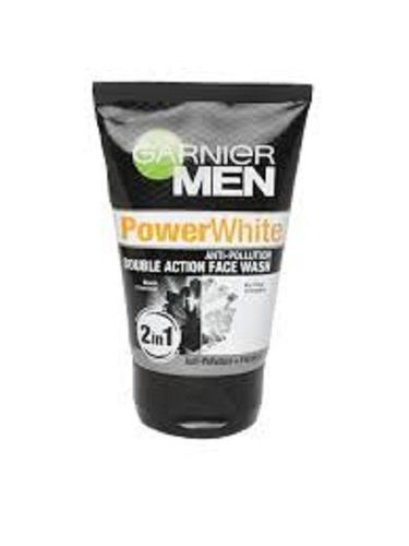 Garnier Men Turbo Bright Anti-Pollution Double Action Face Wash - Cleans Skin Deeply Color Code: Black