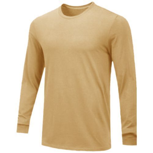 Men Cotton T Shirt Full Sleeve tshirt Solid Color T-shirts Collar Long Shirt