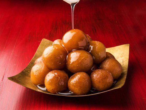 Normal Rich In Aroma Mouthwatering And Sweet Taste Red Earthy Colored Shaded Gulab Jamun, 400g