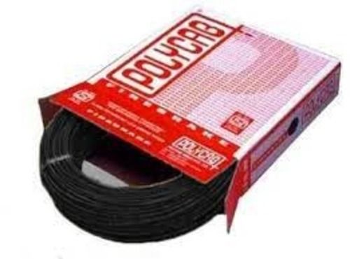 Pvc Insulation Black Color Polycab Wire Roll 90 Meter With High Heat Bearing Capacity Conductor Material: Copper