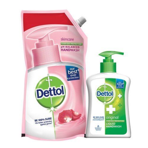 Daily Usable Skin-Friendly Antiseptic Dettol Handwash for Kills 99.9 Percent of Germs and Bacteria Instantly