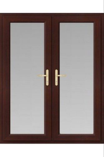 Water & Termite Proof 5Mm Brown Colour Upvc French Door With Thoughened Glass Frame Thickness: 5 Millimeter (Mm)