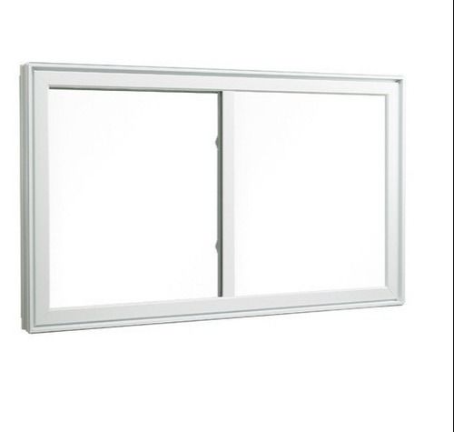 White Colour UPVC Fixed Window With Toughened Glass & 3-8mm Thickness