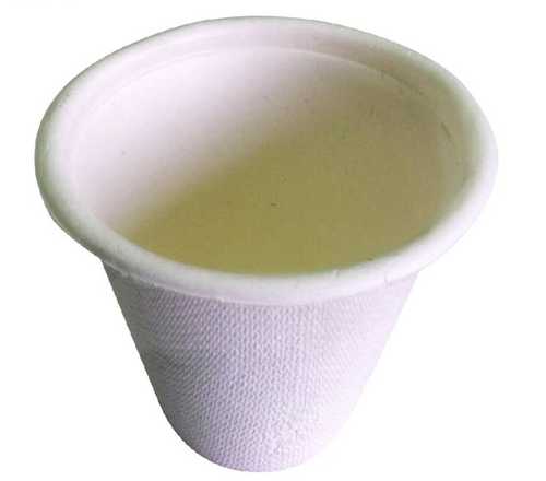 White Plain Eco-Friendly 60ml Bagasse Juice Cup, for Event and Party Supplies