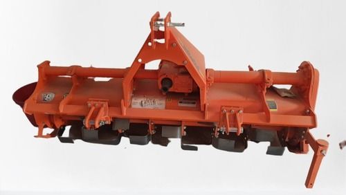 6 Feet Orange Color Cast Iron Tractor Farm Rotavator For Agriculture, 328 Kg