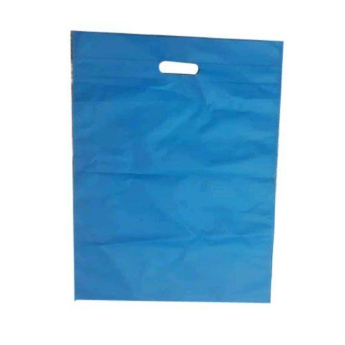 दैनिक खरीदारी के उपयोग के लिए ब्लू कलर प्लेन 30 जीएसएम नॉन वेवन डी कट बैग 