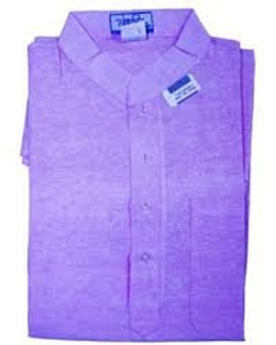 Comfortable Simple Look Plain Purple Color Full Sleeves Shirt For Casual And Occasion Wear Collar Style: Classic