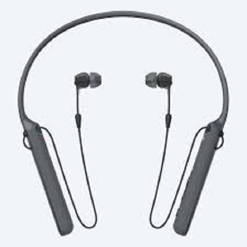 Gray Magnetic Sport Wireless Bluetooth Headset Made With Plastic