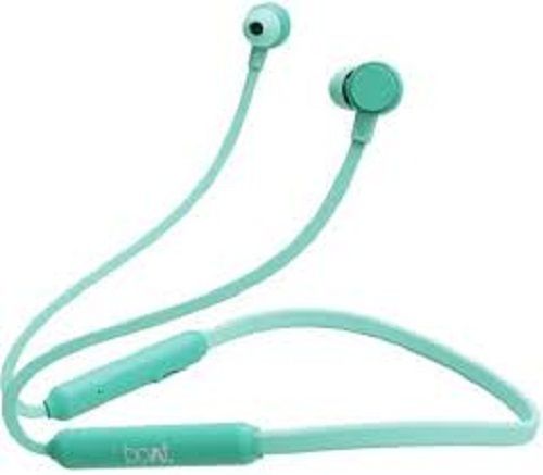 Mint Color Bluetooth Headset Earphone Made With Plastic And Rubber Battery Backup: 6 Hours