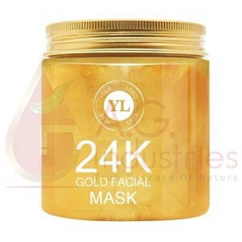 Paraben Free 24k Gold Facial Mask For Instant Glow, Aging Sign, Fine Lines