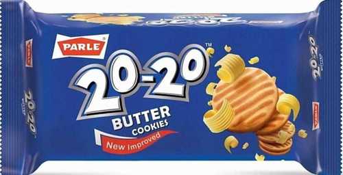 Round Delicious Normal Rich In Aroma Mouthwatering Taste Parle 20 20 Butter Cookies,