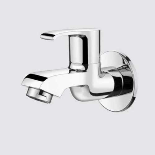 Silver Color Stainless Steel Wall Mounted Brass Bib Cock For Bathroom Fitting