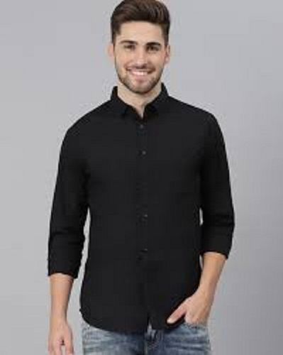 Skin Friendly Full Sleeves Navy Blue Stylish Shirt For Men Age Group: Customize