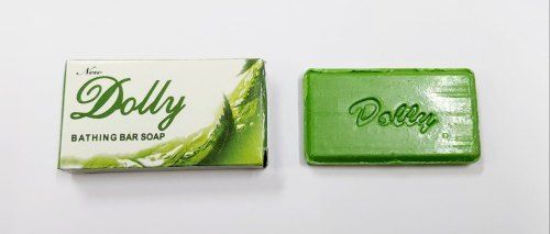 Skin Friendly High Foam Dolly Bathing Bar Soap, Green Color