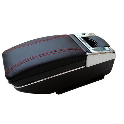 Tear And Wear Resistance Plain Leather Universal Car Armrest