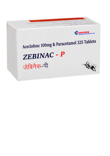 Zebinac-P Aceclofenac 100Mg और पेरासिटामोल 325 टैबलेट आयु वर्ग: सभी उम्र के लिए उपयुक्त