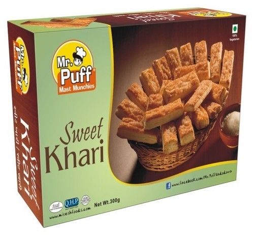  Brown Color Sweet And Salty Fine Must Munchies Khari Biscuit For Snacks