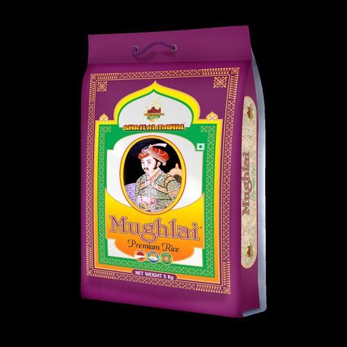 100% Pure And Organic Mughlai Premium Basmati Rice, Bag, 5KG