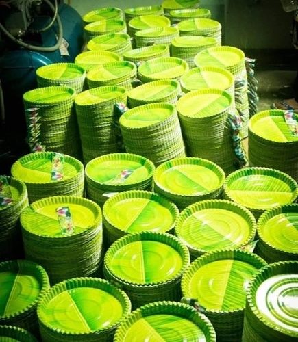 12 inch Round Green Disposable Plate