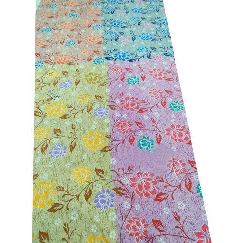 Washable 200 Gsm Multi Colour Floral Printed Cotton Bedsheet Fabric For Textile Garment