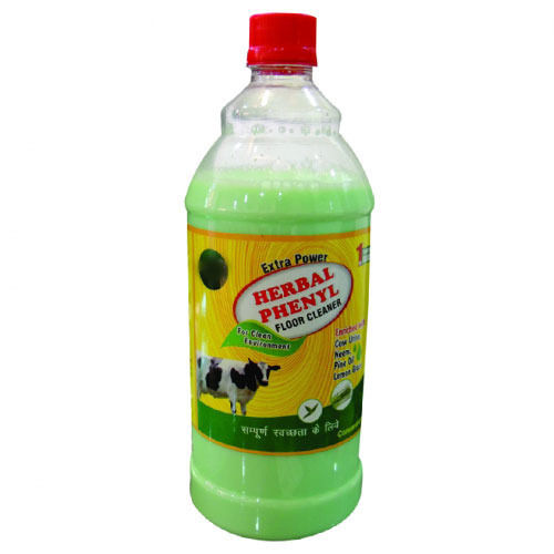 Green Colour Liquid Herbal Phenyl Floor Cleaner With Neem Fragrance, Safe And Effective 